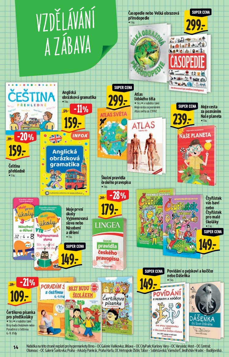 albert - Leták Albert Hypermarket - Škola od 13.08. do 09.09. - page: 14