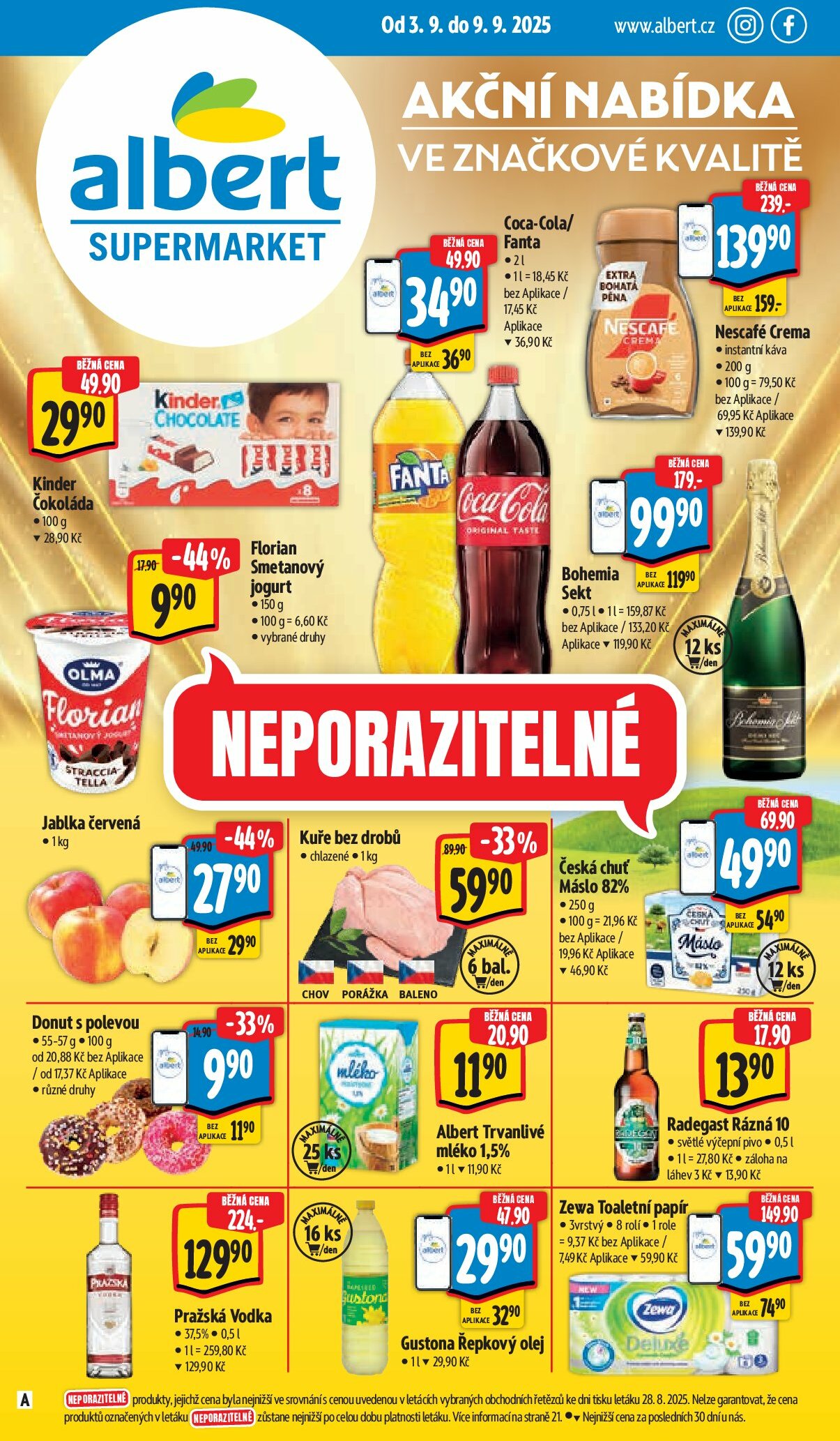 albert - Leták Albert Supermarket od 03.09. do 09.09.
