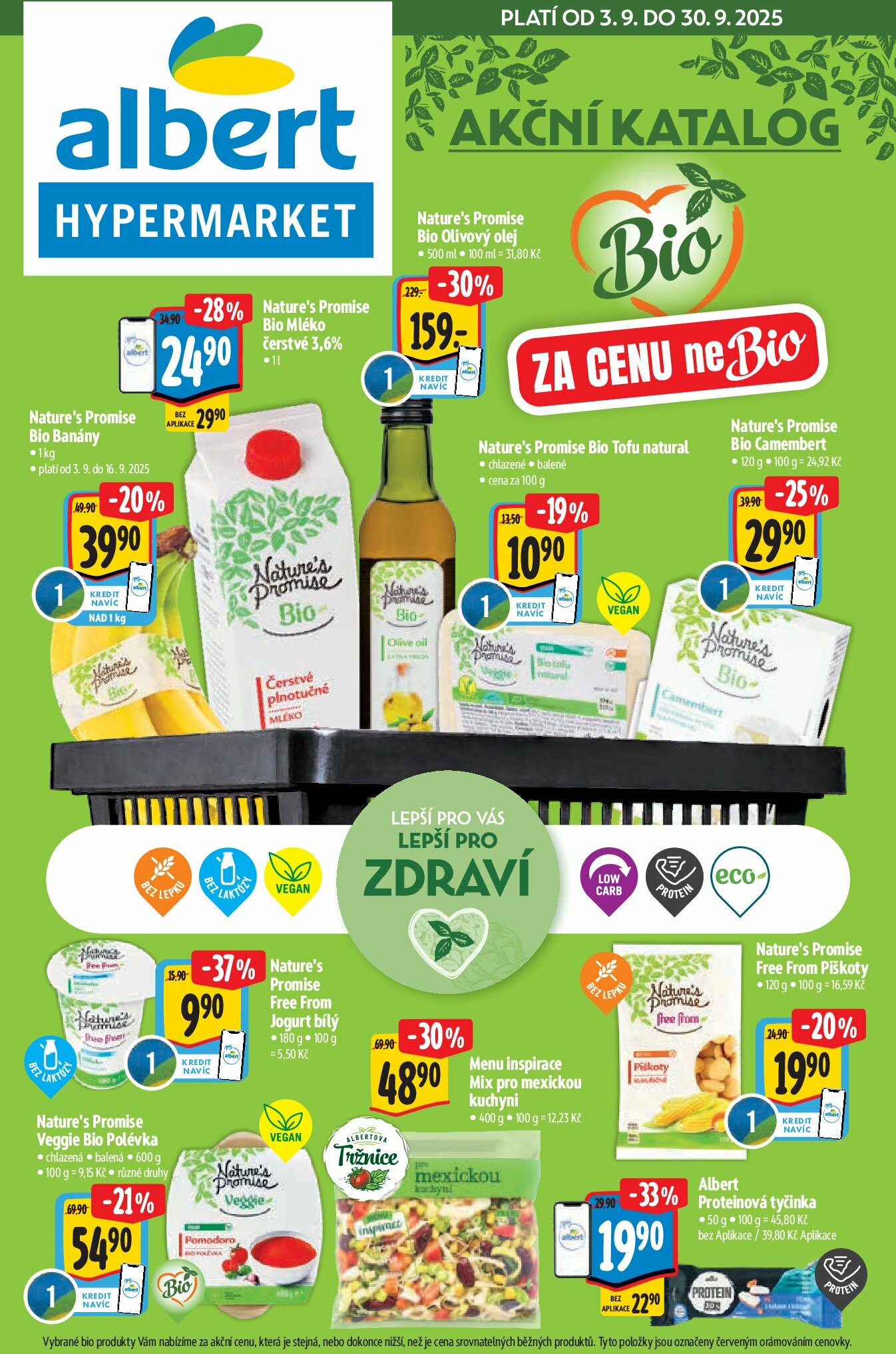 albert - Leták Albert Hypermarket - Bio od 03.09. do 30.09.