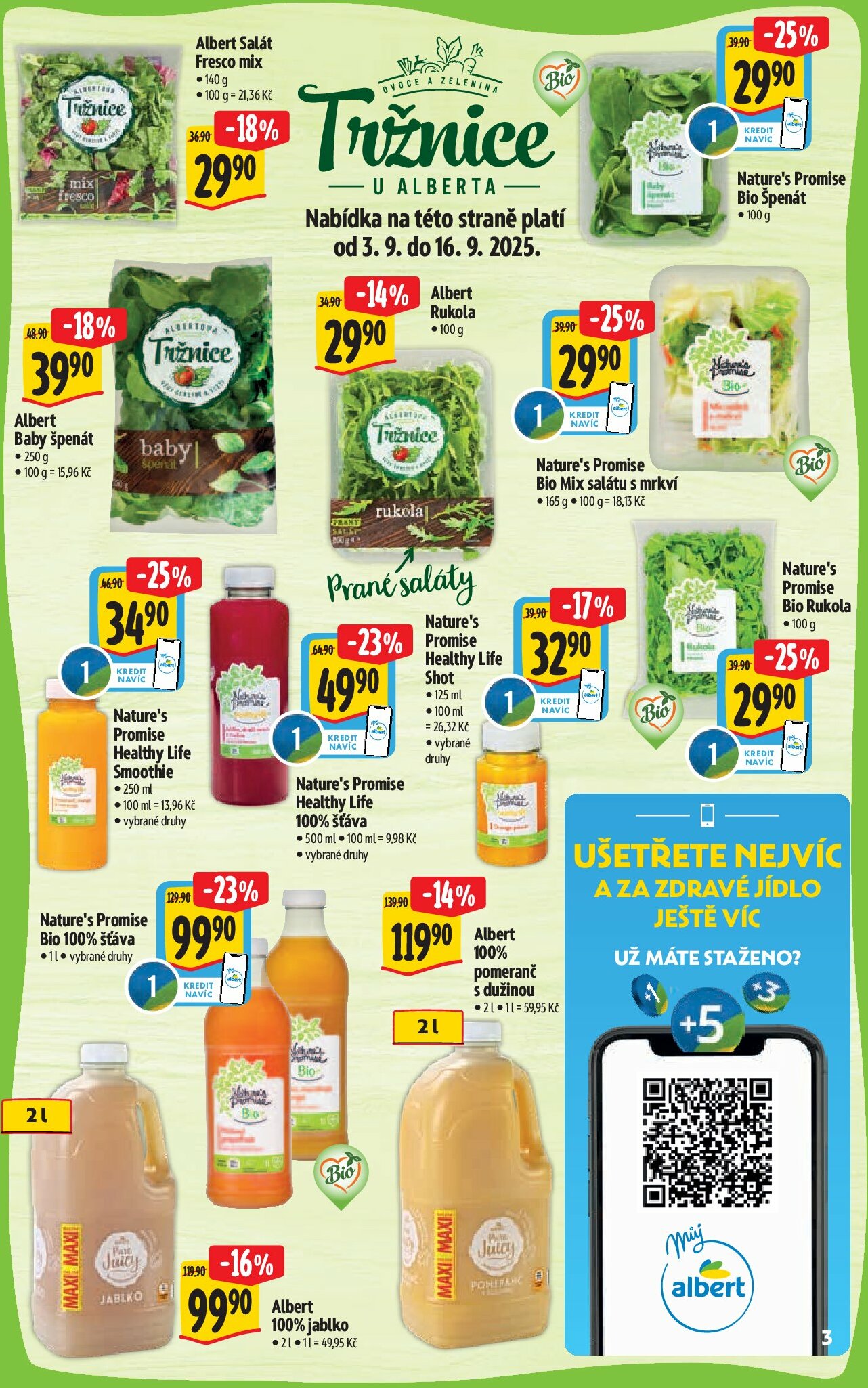 albert - Leták Albert Hypermarket - Bio od 03.09. do 30.09. - page: 3