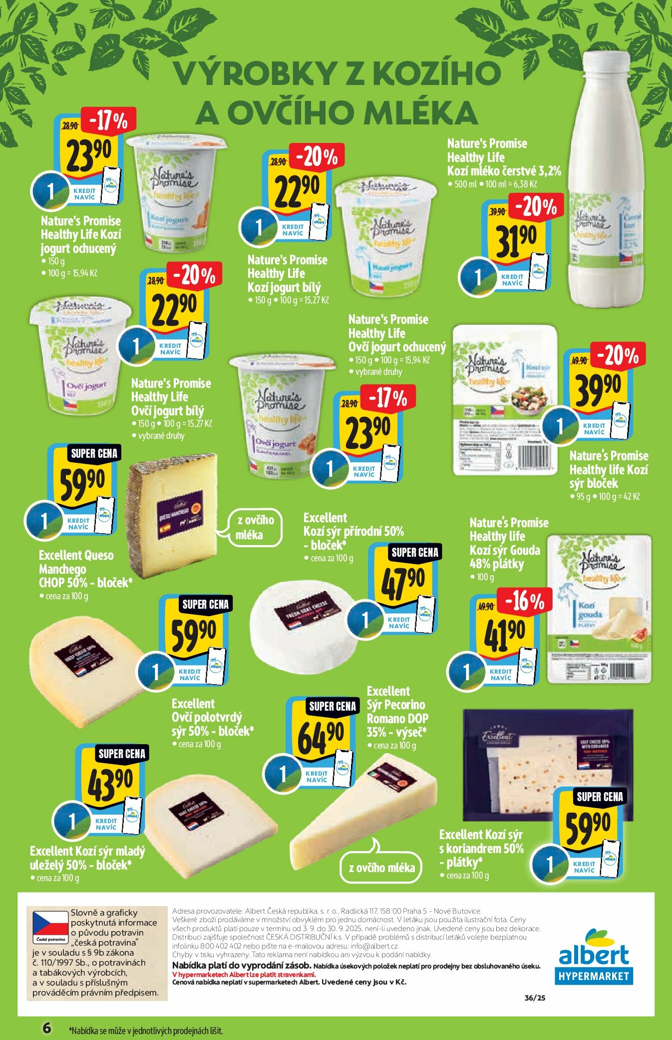 albert - Leták Albert Hypermarket - Bio od 03.09. do 30.09. - page: 6