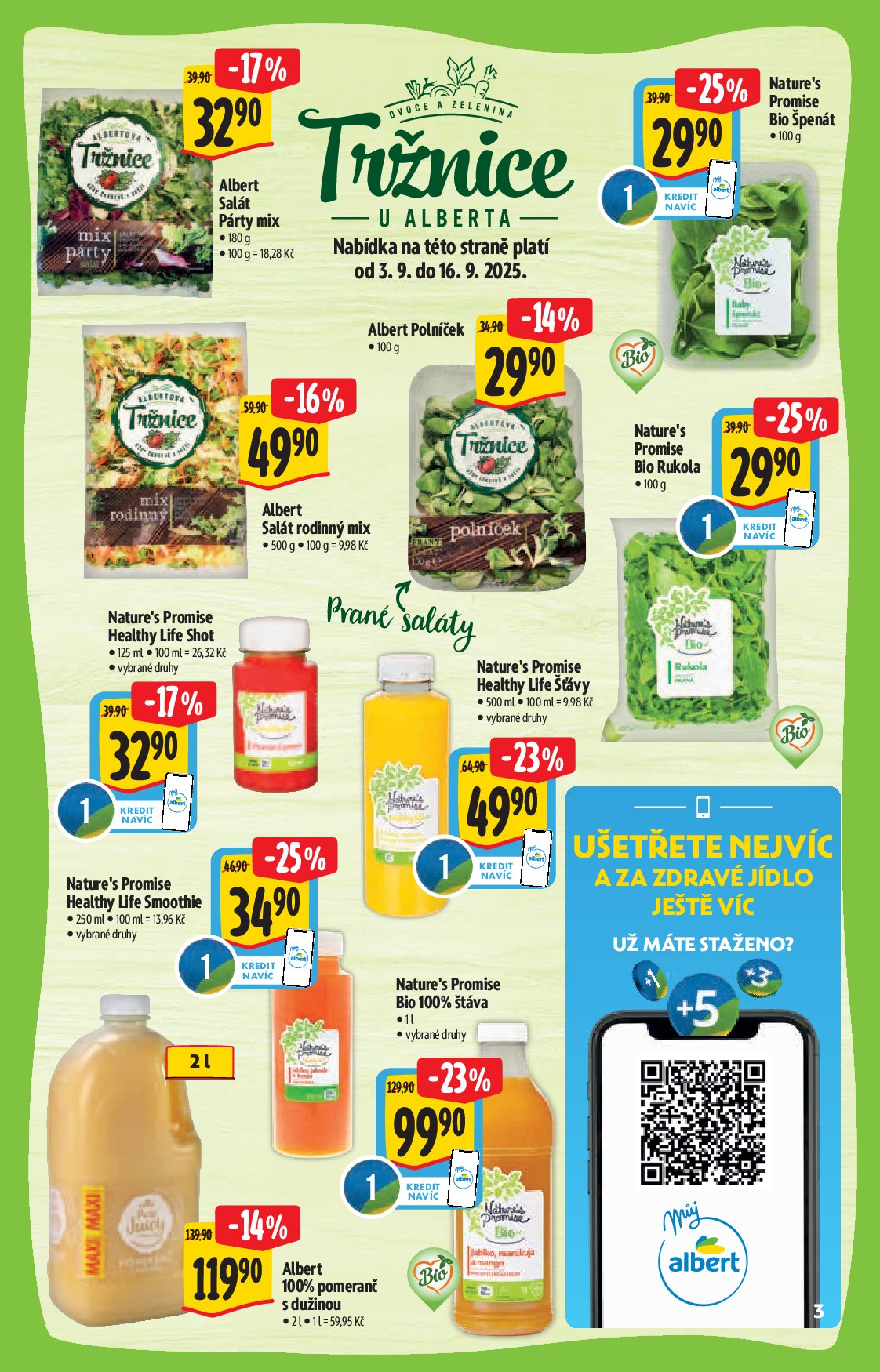 albert - Leták Albert Supermarket - Bio od 03.09. do 30.09. - page: 3
