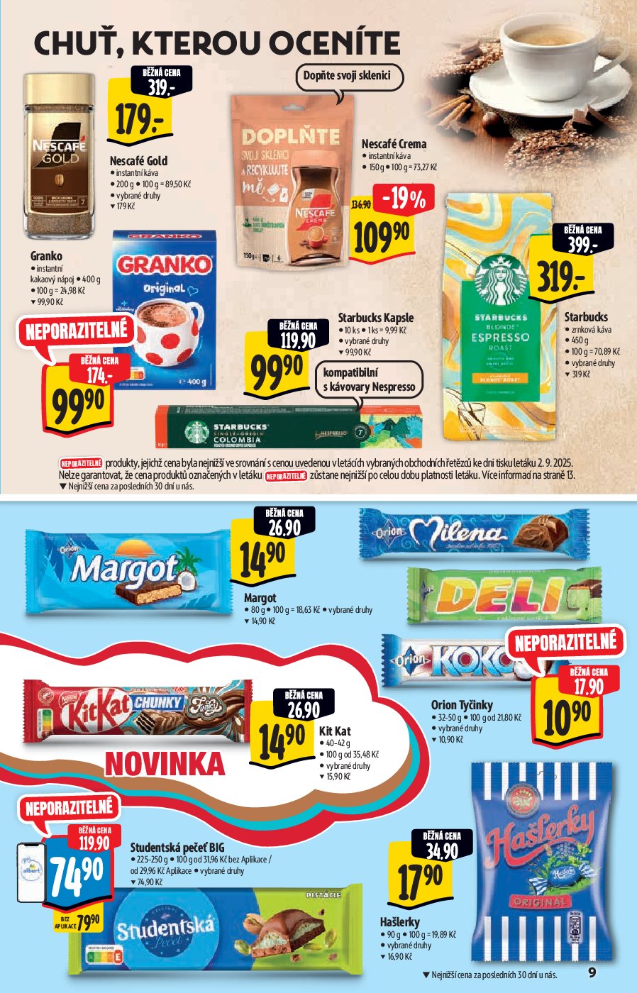 albert - Leták Albert Supermarket - Akční katalog od 10.09. do 23.09. - page: 9