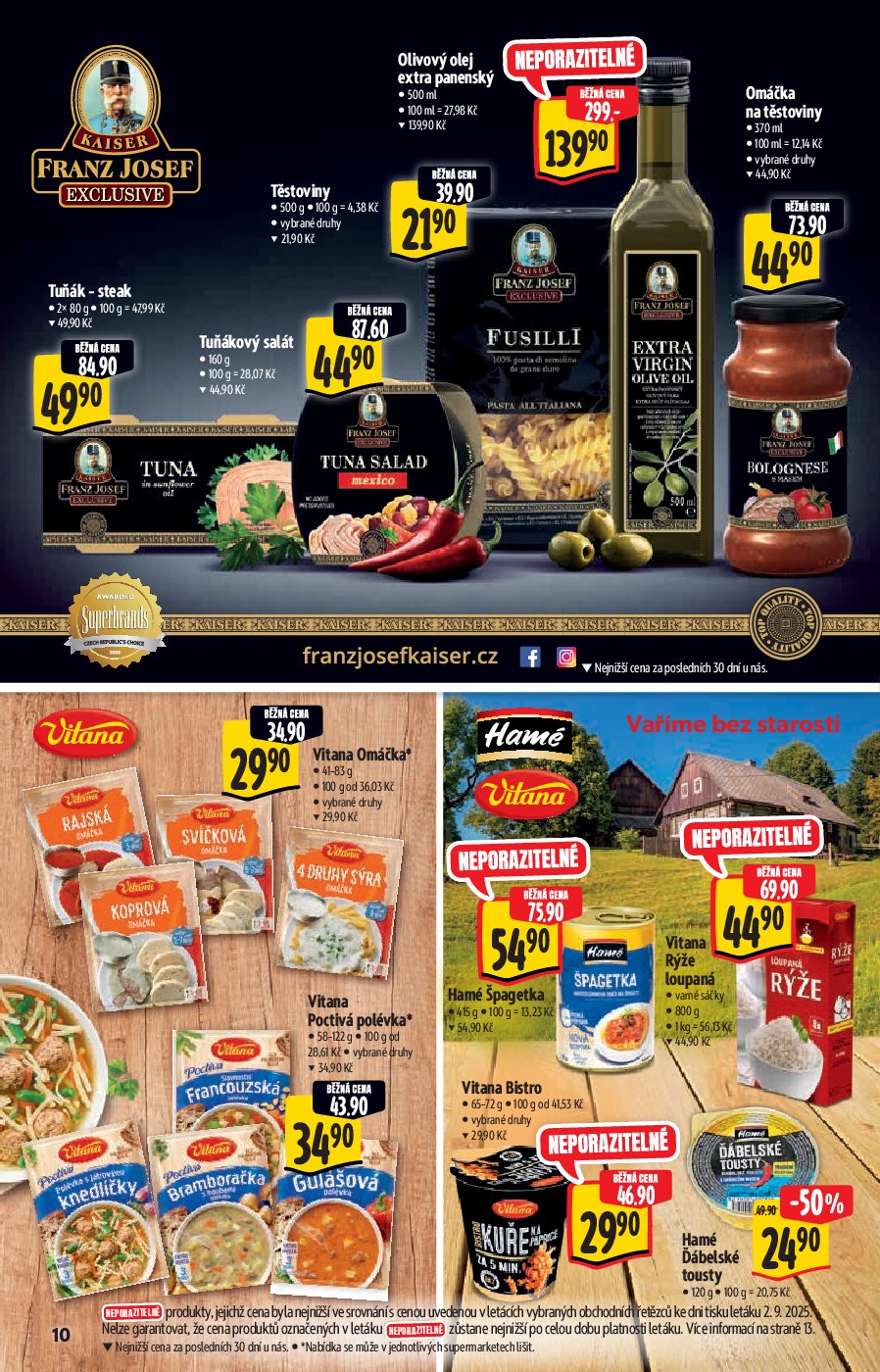 albert - Leták Albert Supermarket - Akční katalog od 10.09. do 23.09. - page: 10