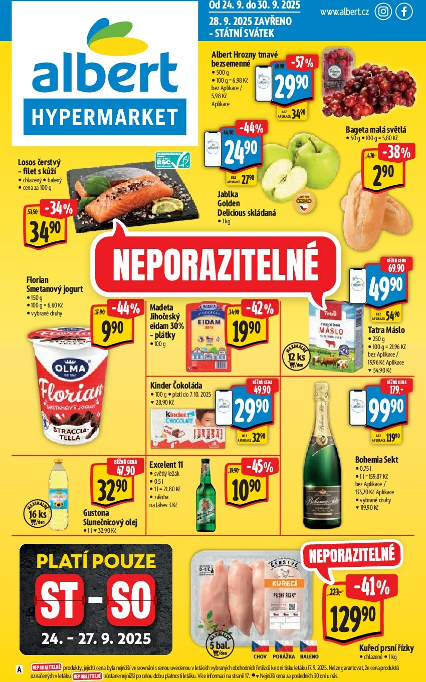 albert - Leták Albert Hypermarket od 24.09. do 30.09.