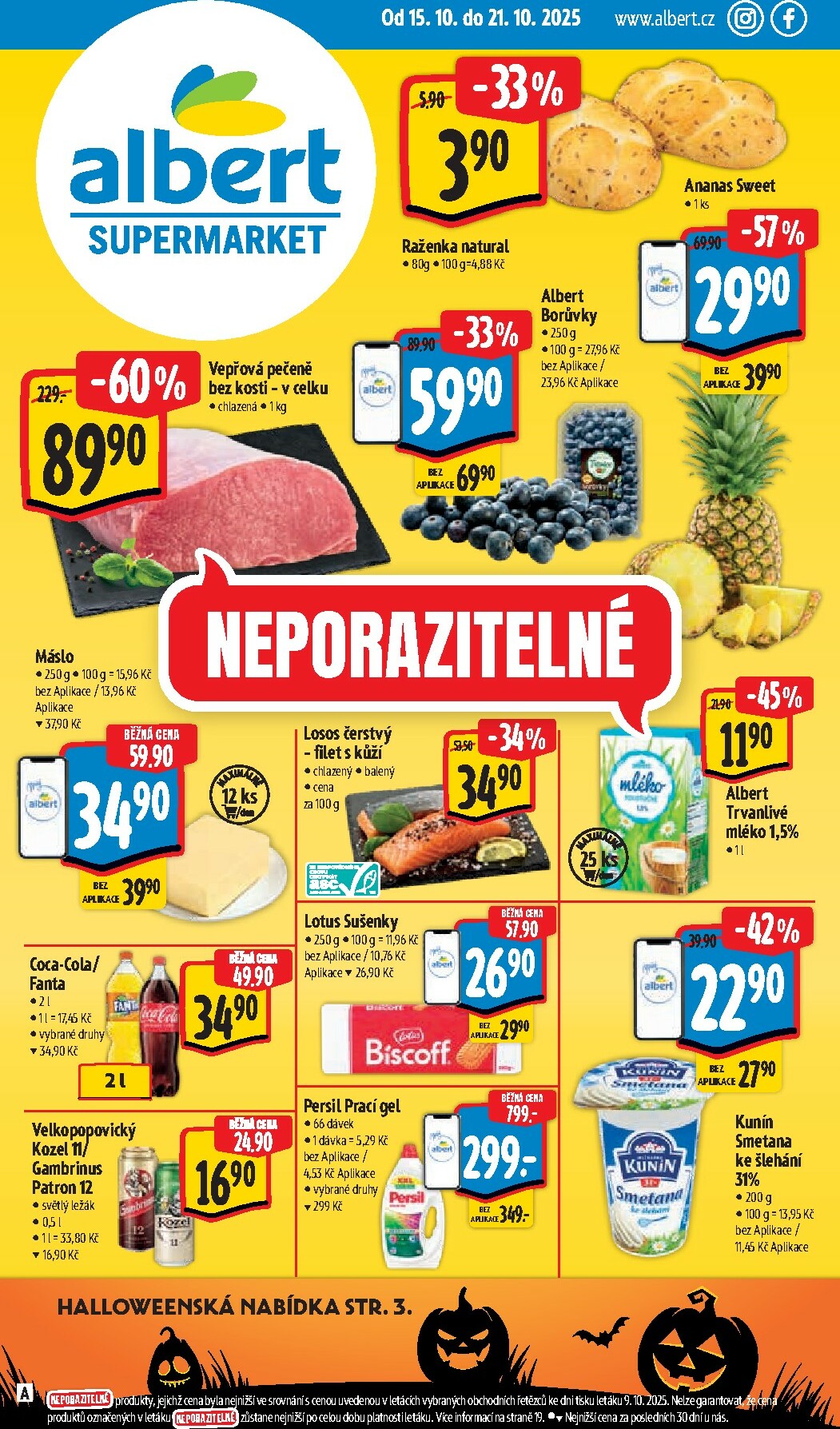 albert - Aktuální leták Albert Supermarket od 15.10. do 21.10.