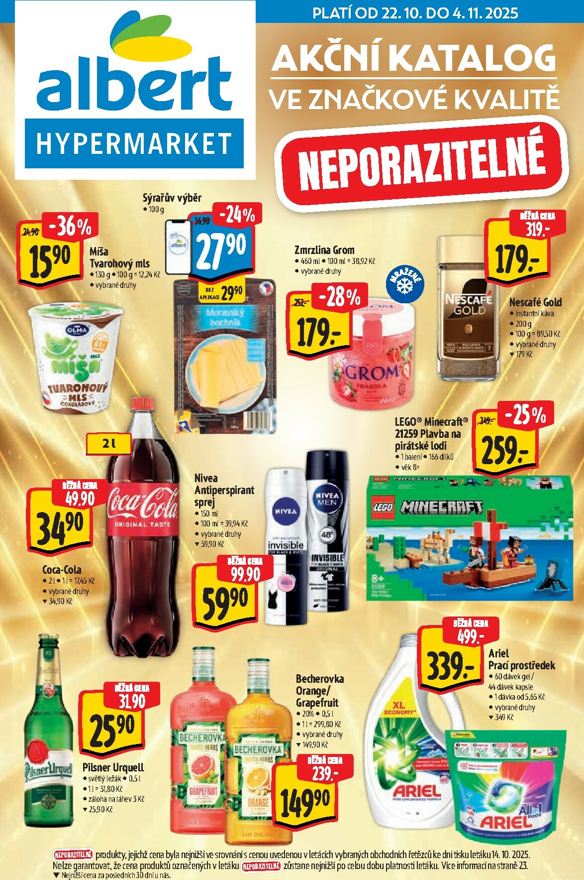albert - Aktuální leták Albert Hypermarket - Akční katalog od 22.10. do 04.11.