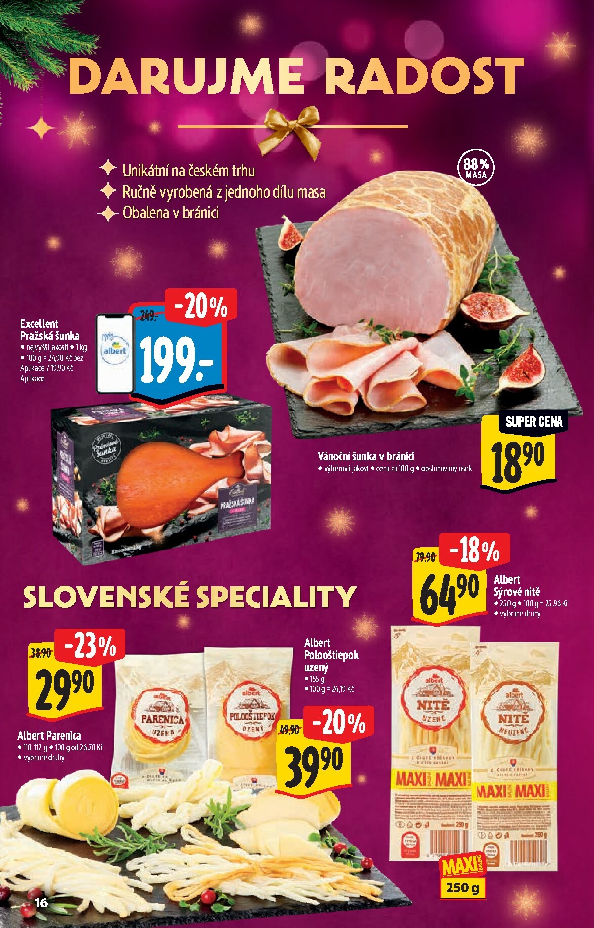 albert - Aktuální leták Albert Supermarket - Vánoce od 29.10. do 18.11. - page: 16