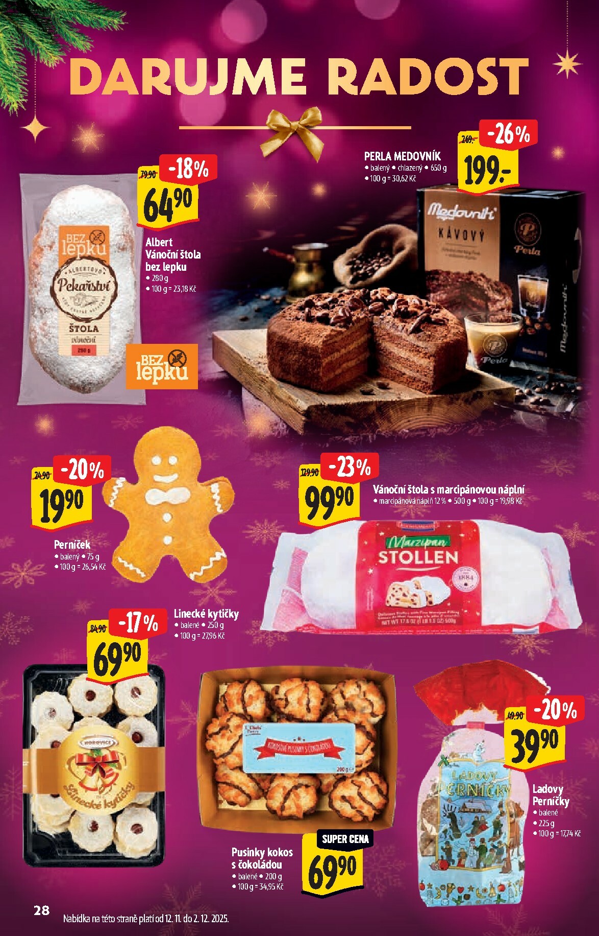 albert - Aktuální leták Albert Supermarket - Vánoce od 12.11. do 31.12. - page: 28