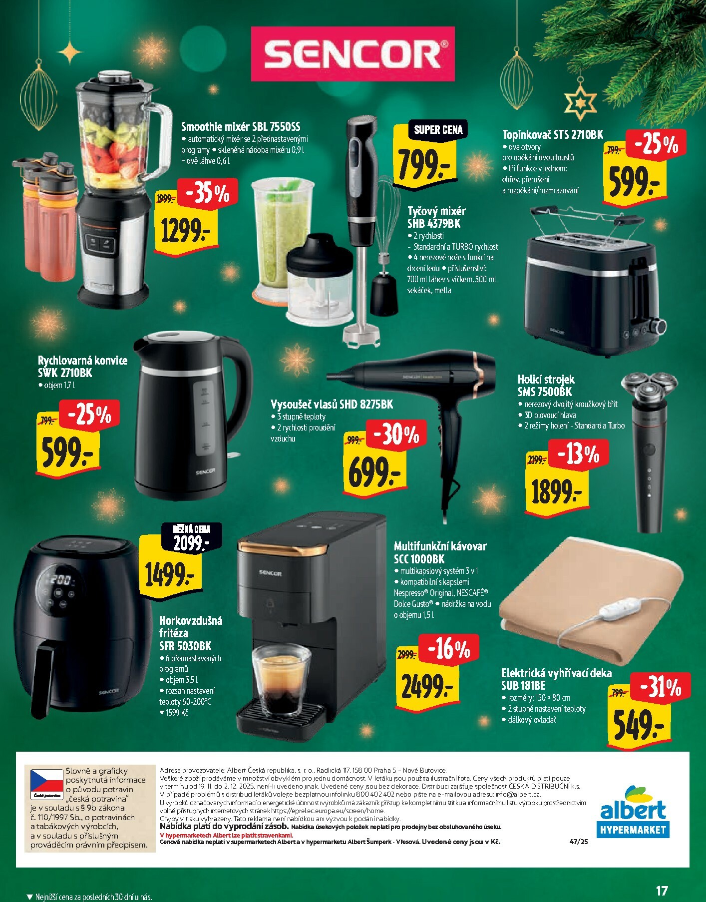 albert - Aktuální leták Albert Hypermarket - Vánoce od 19.11. do 02.12. - page: 17
