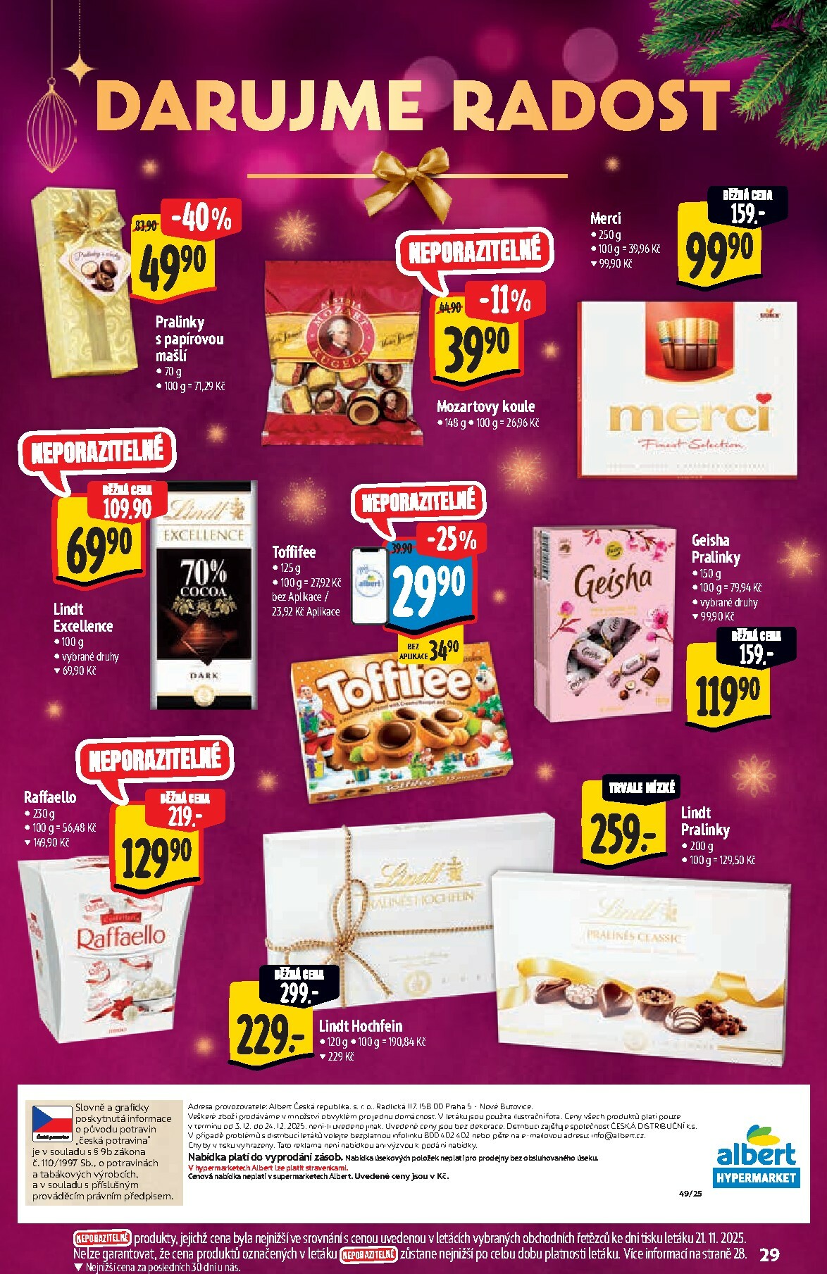 albert - Aktuální leták Albert Hypermarket - Vánoce od 03.12. do 24.12. - page: 29