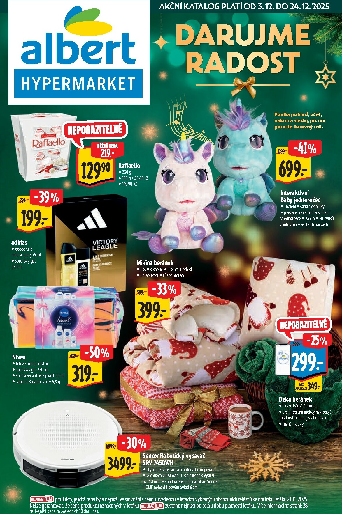 albert - Aktuální leták Albert Hypermarket - Vánoce od 03.12. do 24.12.