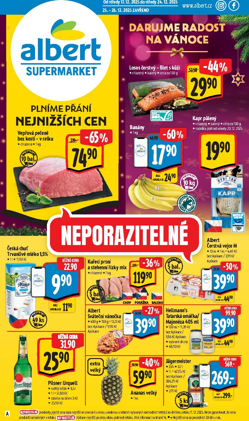 albert - Aktuální leták Albert Supermarket od 17.12. do 24.12.