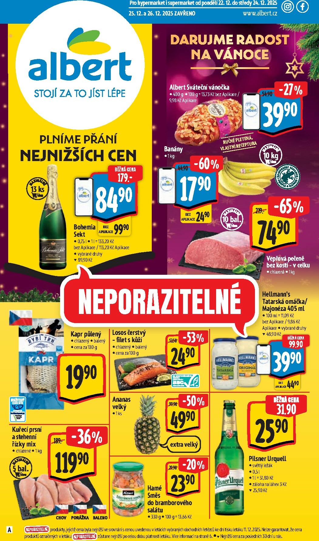 albert - Aktuální leták Albert od 22.12. do 24.12. - page: 1