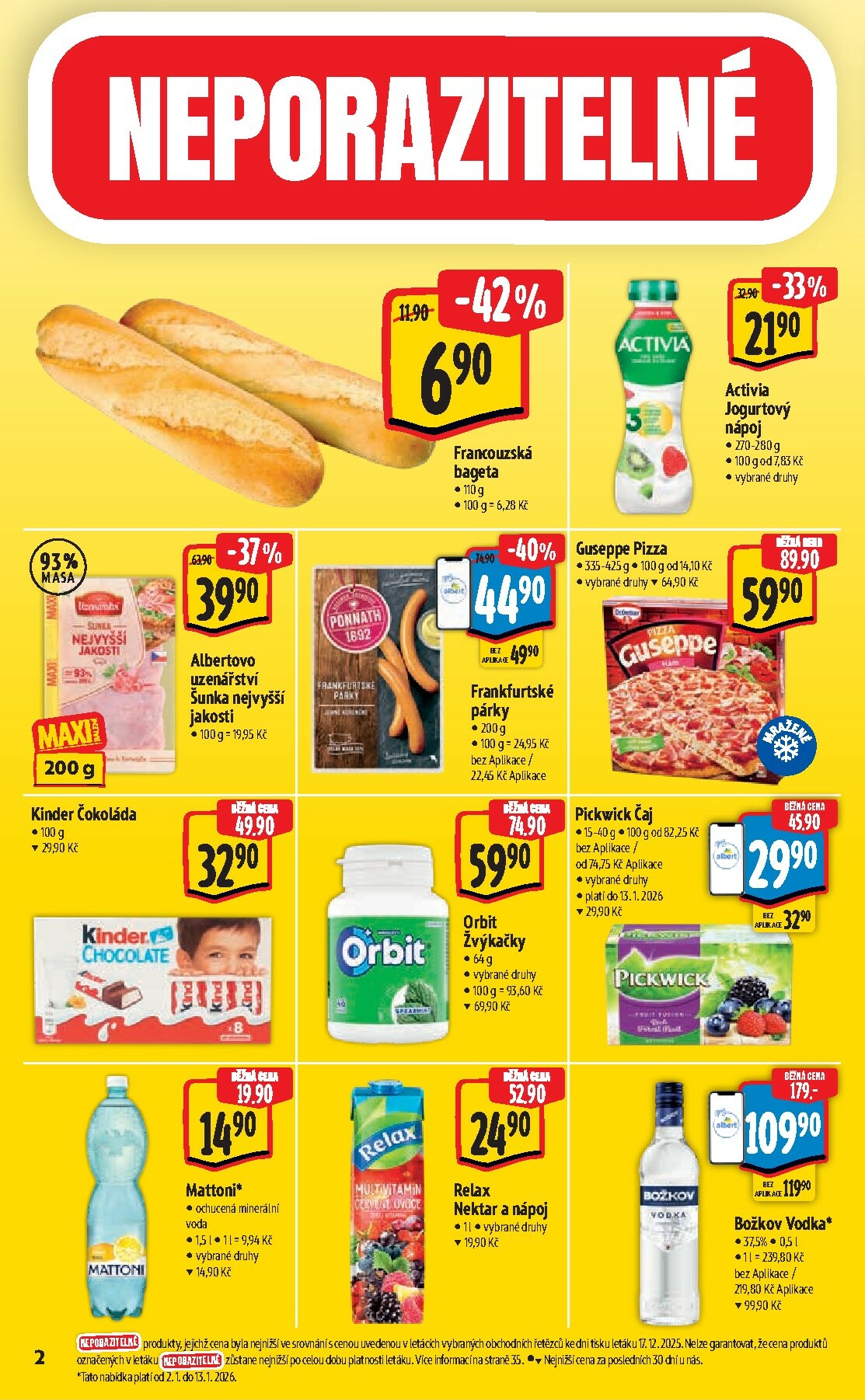 albert - Aktuální leták Albert Hypermarket od 02.01. do 06.01. - page: 2