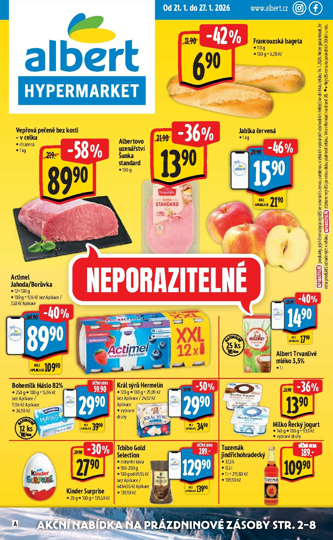 albert - Aktuální leták Albert Hypermarket od 21.01. do 27.01.