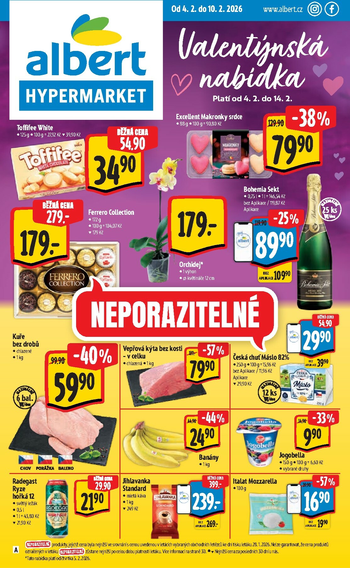 albert - Albert Hypermarket leták platný od středy 04.02.2026 do úterý 10.02.2026