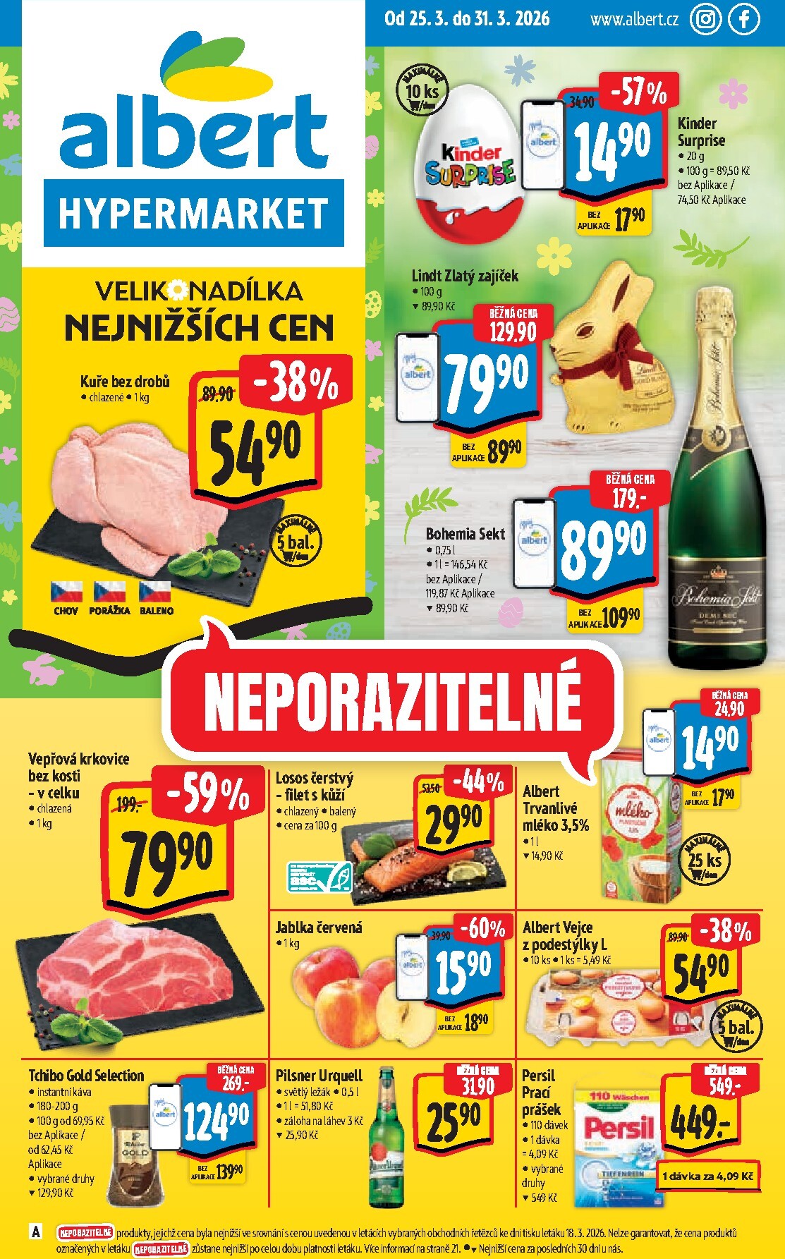 albert - Albert Hypermarket leták platný od středy 25.03.2026 do úterý 31.03.2026