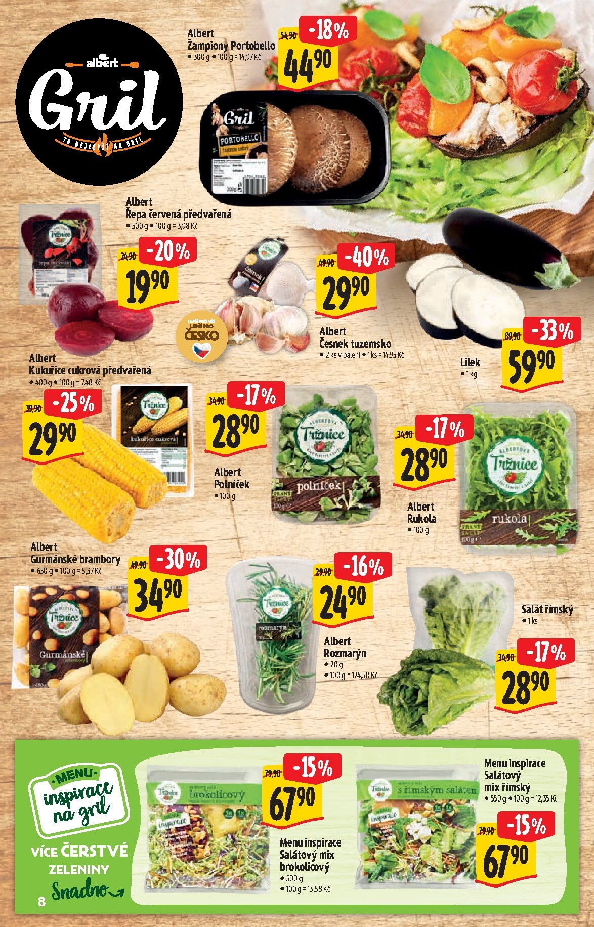 albert - Budoucí Albert Supermarket - Gril leták platný od středy 22.04.2026 do úterý 05.05.2026 - page: 8