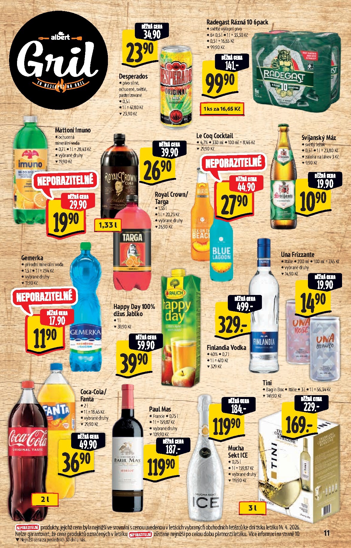 albert - Budoucí Albert Supermarket - Gril leták platný od středy 22.04.2026 do úterý 05.05.2026 - page: 11