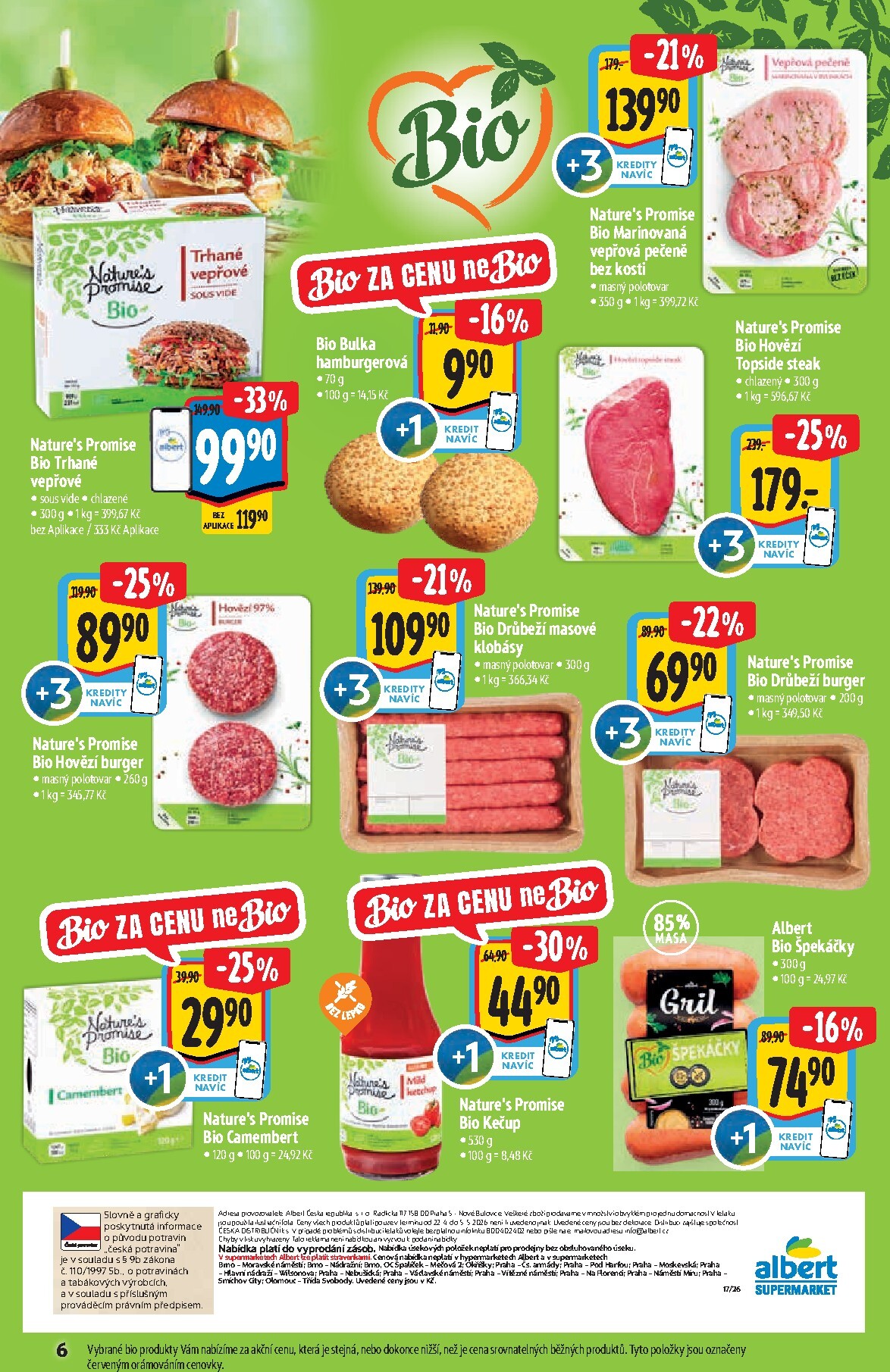 albert - Budoucí Albert Supermarket - Gril leták platný od středy 22.04.2026 do úterý 05.05.2026 - page: 6
