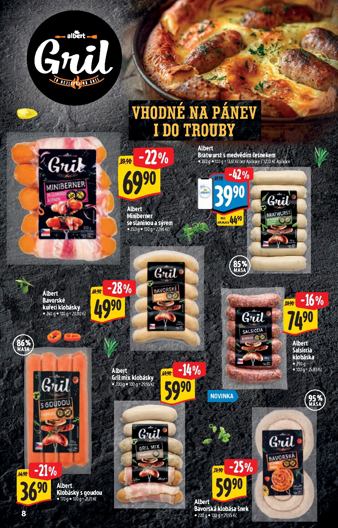 albert - Budoucí Albert Hypermarket - Gril leták platný od středy 22.04.2026 do úterý 05.05.2026 - page: 8