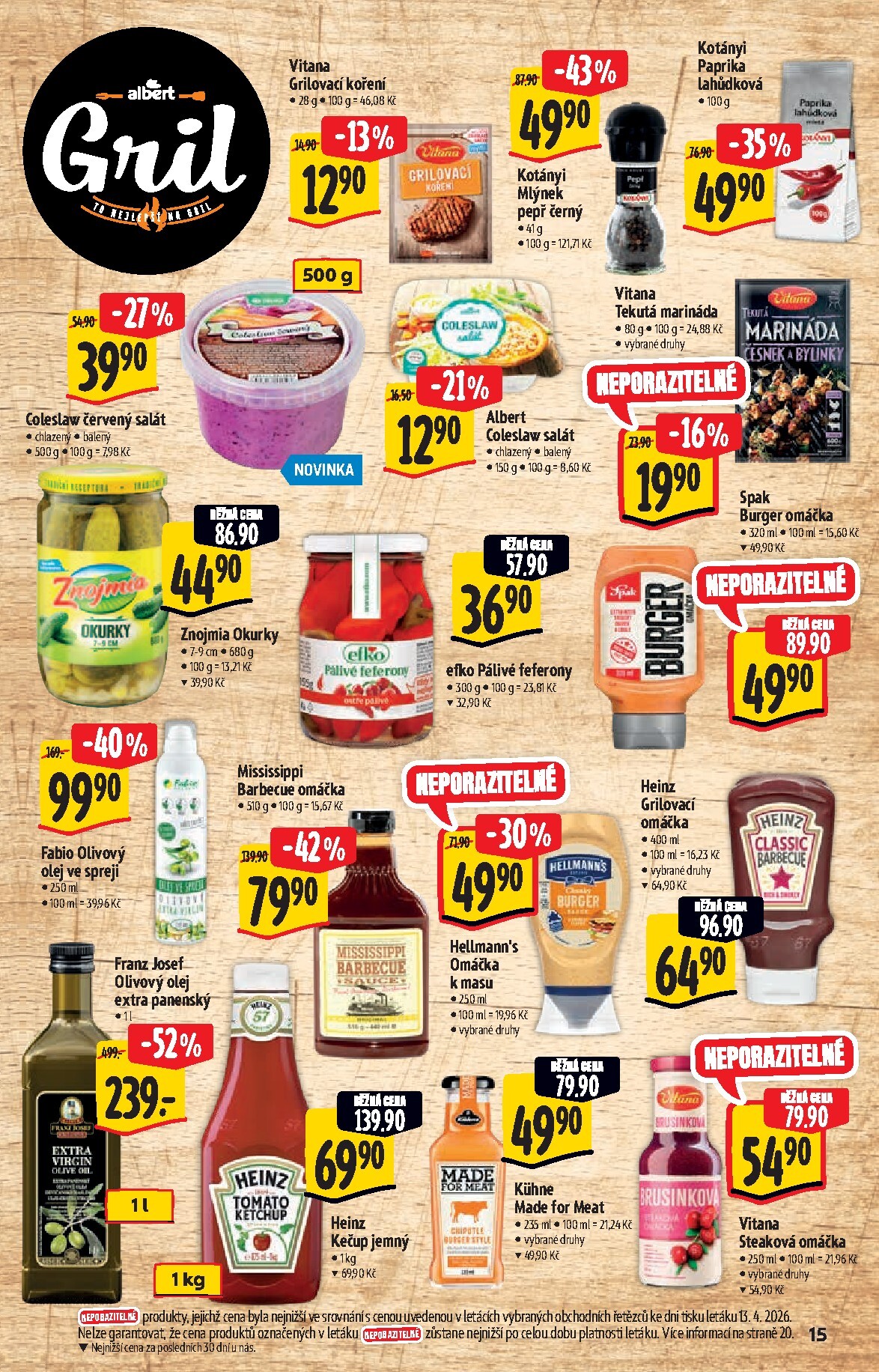 albert - Budoucí Albert Hypermarket - Gril leták platný od středy 22.04.2026 do úterý 05.05.2026 - page: 15