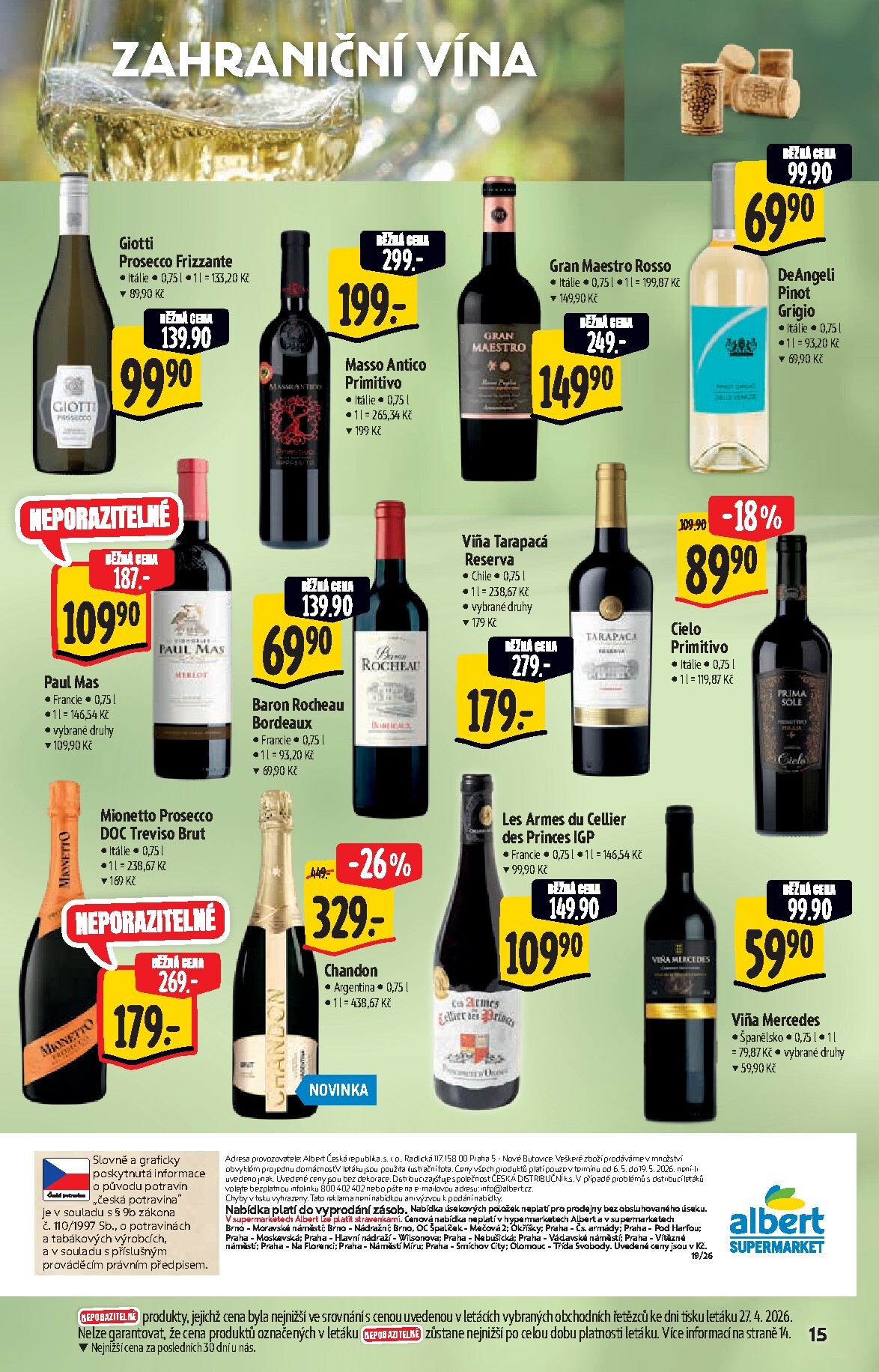 albert - Budoucí Albert Supermarket - Akční katalog leták platný od středy 06.05.2026 do úterý 19.05.2026 - page: 15