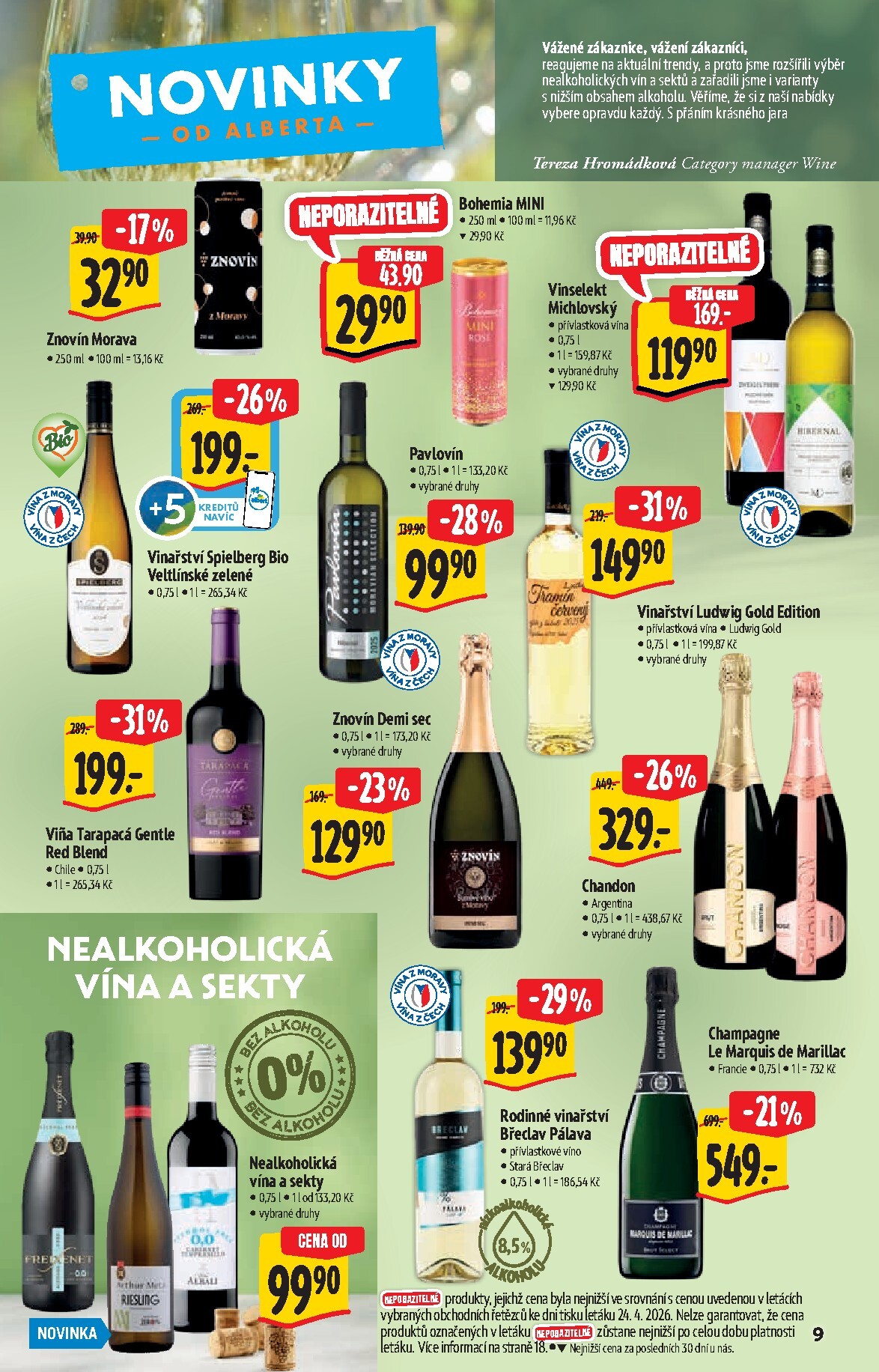 albert - Aktuální Albert Hypermarket - Jarní vinný katalog leták platný od středy 06.05.2026 do úterý 19.05.2026 - page: 9