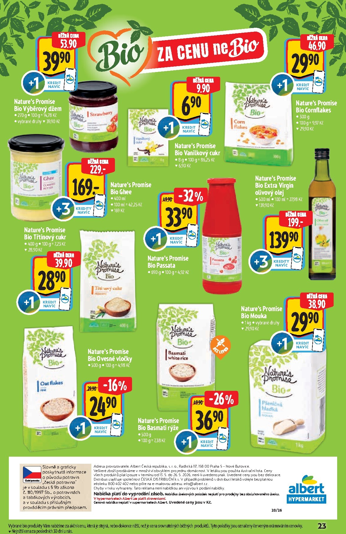 albert - Budoucí Albert Hypermarket - Bio leták platný od středy 13.05.2026 do úterý 26.05.2026 - page: 23
