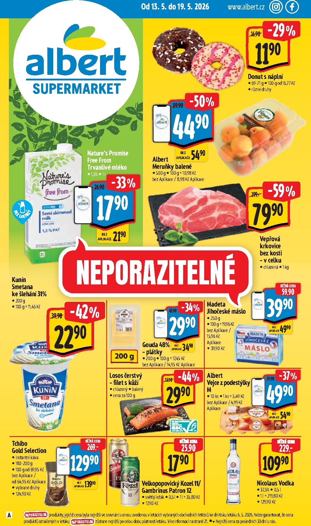 albert - Budoucí Albert Supermarket leták platný od středy 13.05.2026 do úterý 19.05.2026