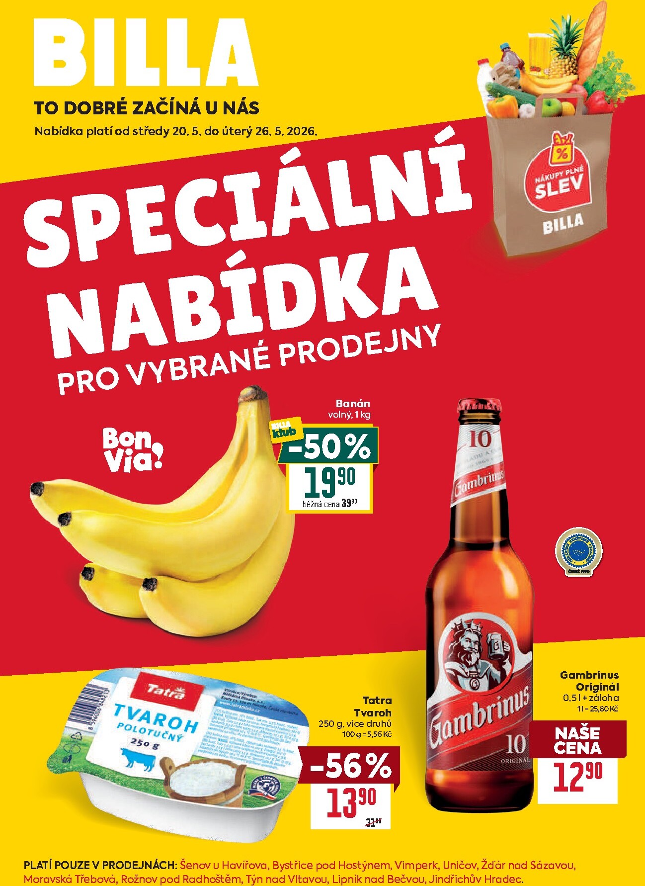billa - Budoucí Billa - Speciální nabídka: vybrané prodejny leták platný od středy 20.05.2026 do úterý 26.05.2026