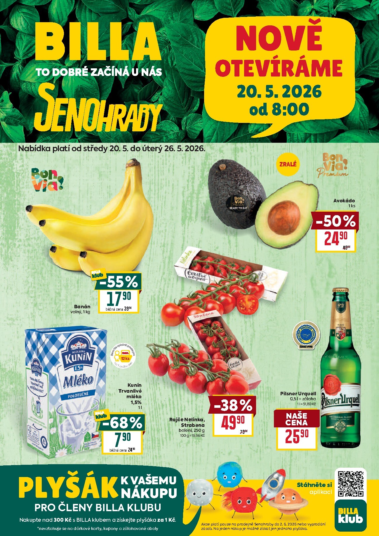 billa - Budoucí Billa - Senohraby leták platný od středy 20.05.2026 do úterý 26.05.2026