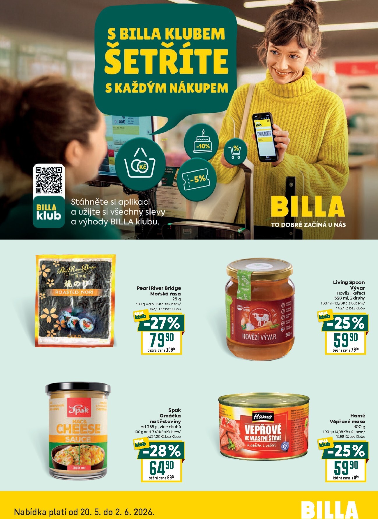 billa - Aktuální Billa - Klub leták platný od středy 20.05.2026 do úterý 02.06.2026 - page: 2
