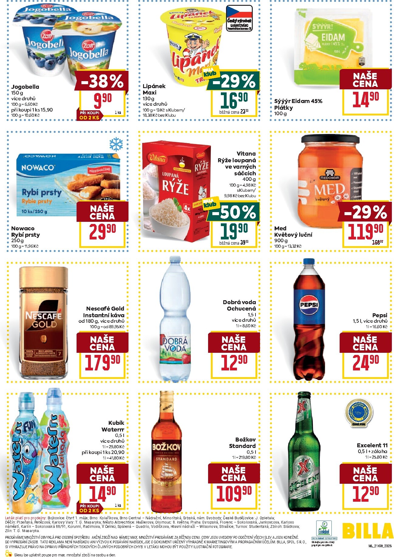 billa - Aktuální Billa - Malý leták leták platný od středy 20.05.2026 do úterý 26.05.2026 - page: 3