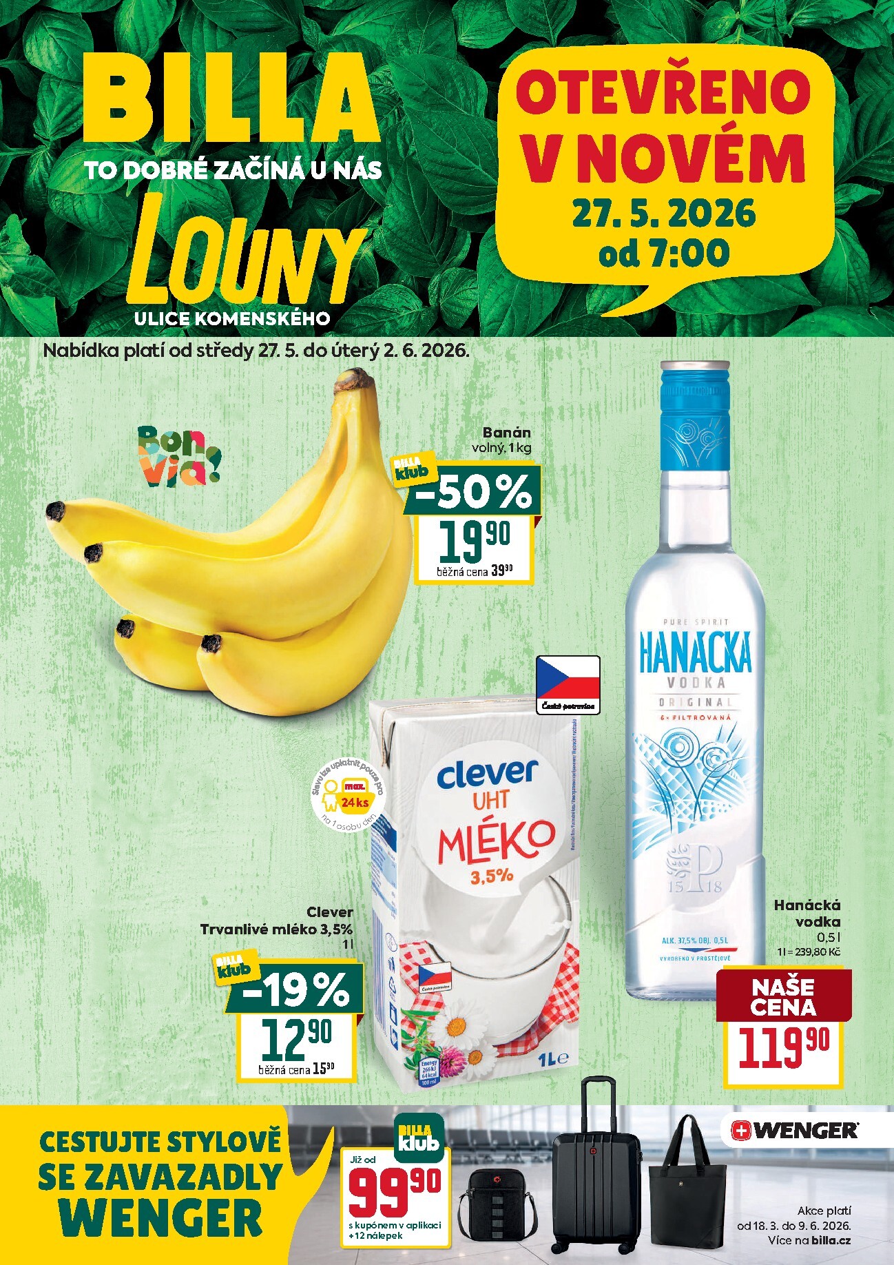 billa - Budoucí Billa - Louny leták platný od středy 27.05.2026 do úterý 02.06.2026