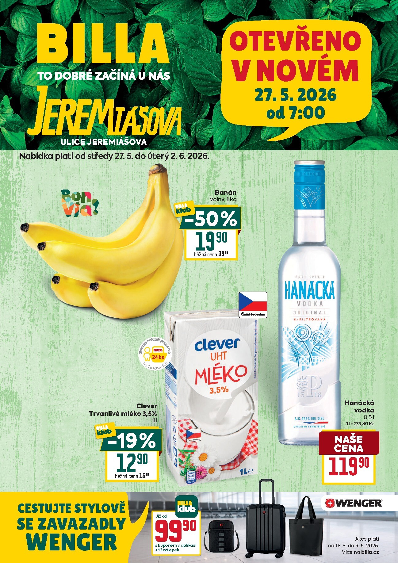 billa - Budoucí Billa - Olomouc leták platný od středy 27.05.2026 do úterý 02.06.2026