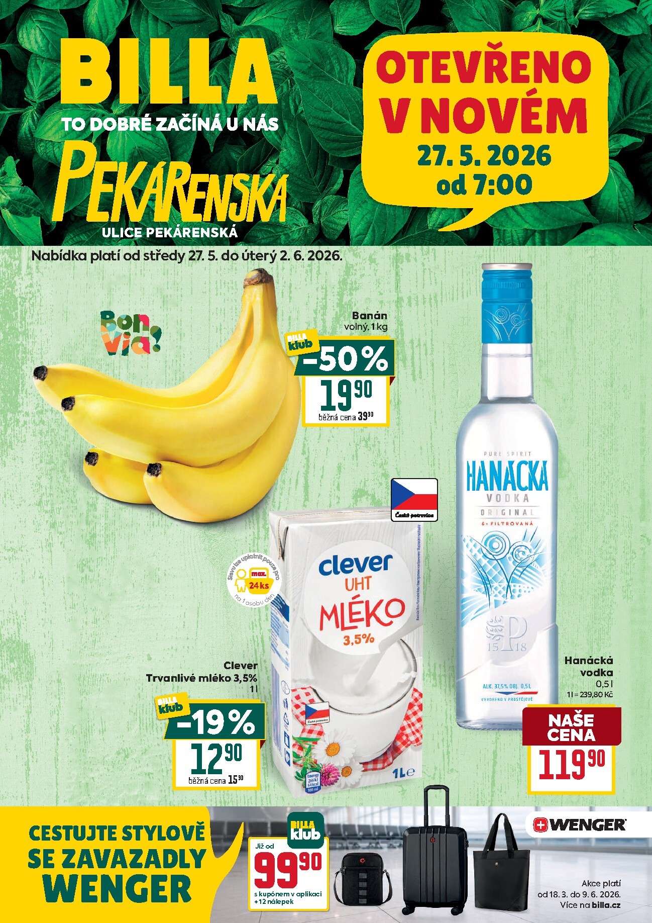 billa - Budoucí Billa - České Budějovice leták platný od středy 27.05.2026 do úterý 02.06.2026