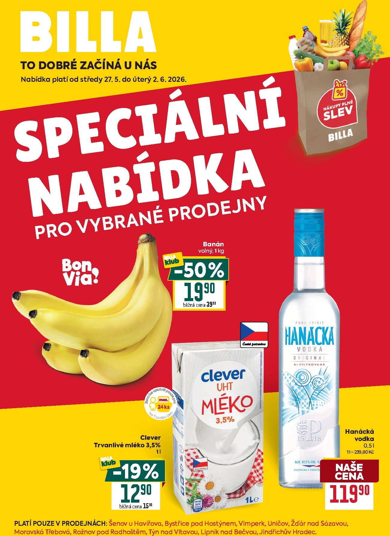 billa - Budoucí Billa - Speciální nabídka: vybrané prodejny leták platný od středy 27.05.2026 do úterý 02.06.2026