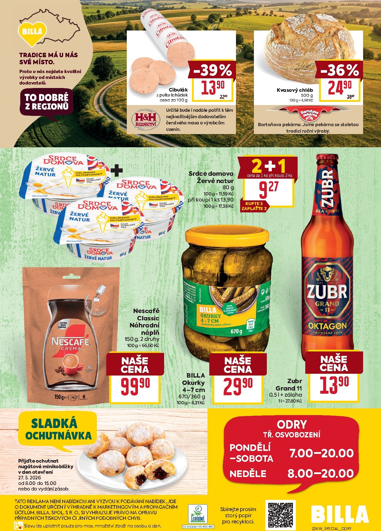billa - Budoucí Billa - Speciál: Odry leták platný od středy 27.05.2026 do úterý 02.06.2026 - page: 4