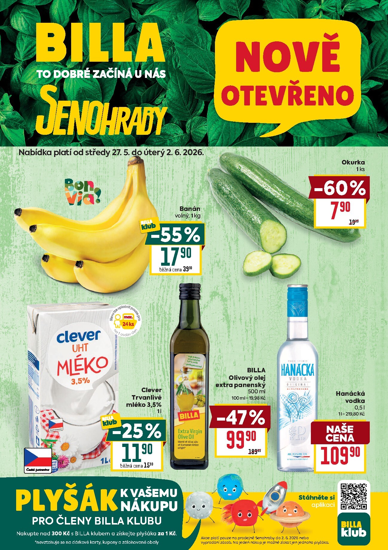 billa - Aktuální Billa - Speciál: Senohraby leták platný od středy 27.05.2026 do úterý 02.06.2026