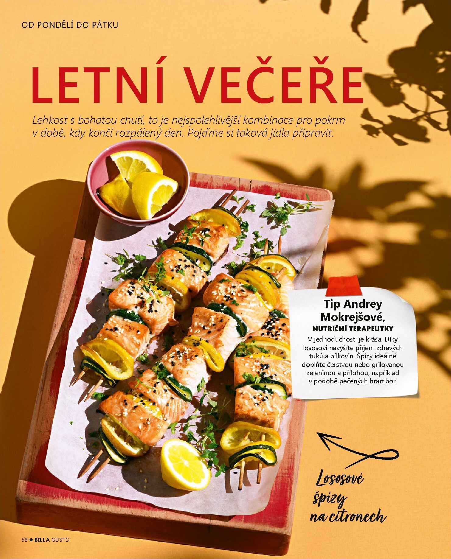 billa - Aktuální Billa - Gusto magazín leták platný od pondělí 01.06.2026 do úterý 30.06.2026 - page: 58