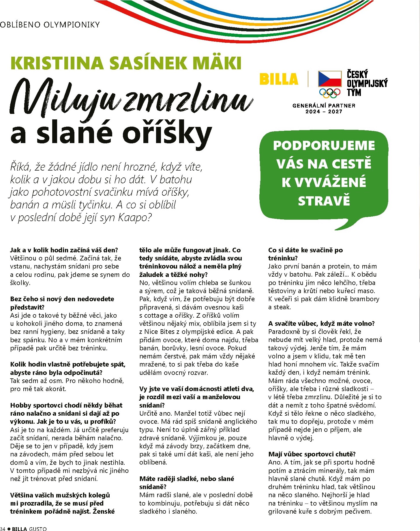 billa - Aktuální Billa - Gusto magazín leták platný od pondělí 01.06.2026 do úterý 30.06.2026 - page: 34
