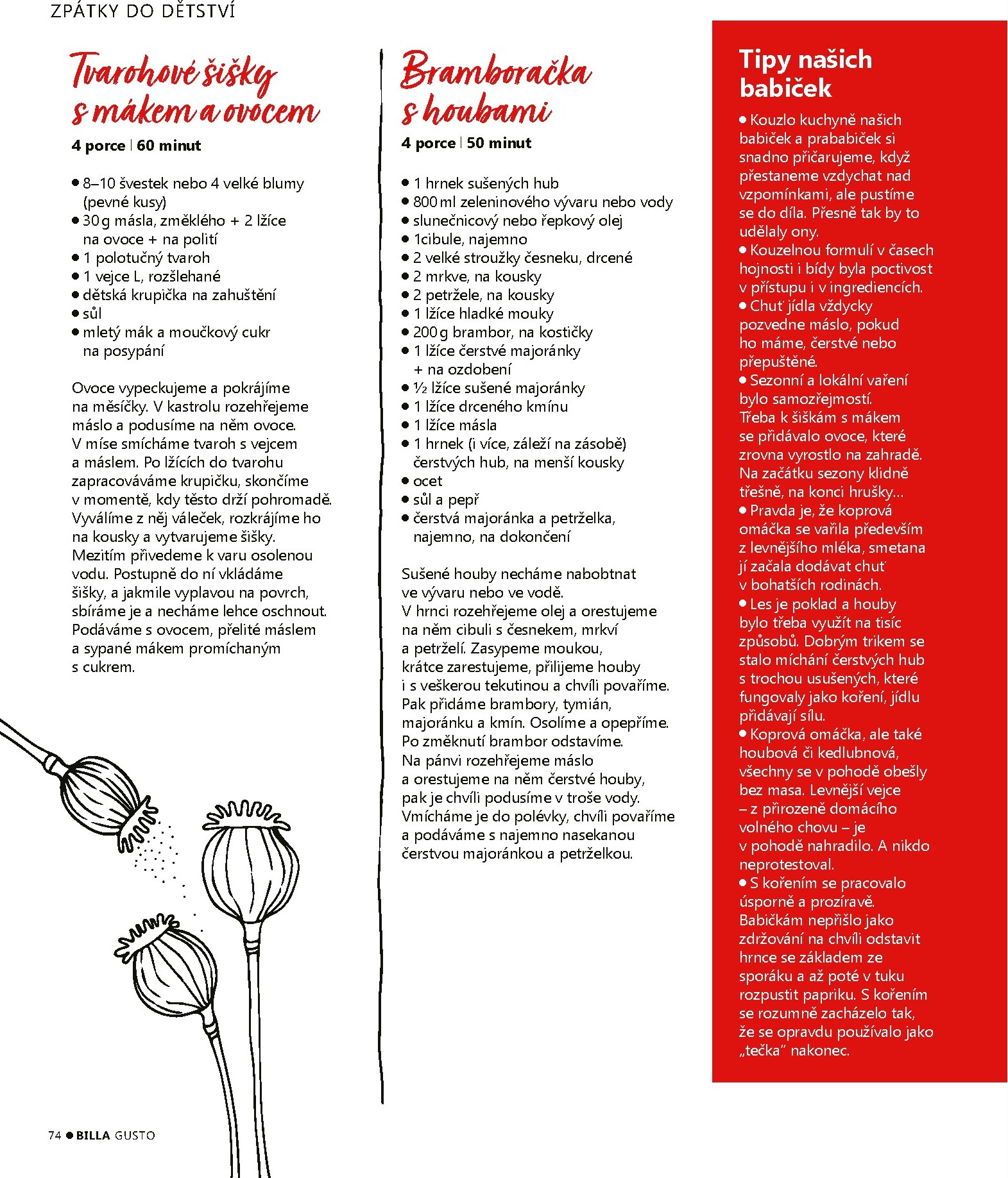 billa - Aktuální Billa - Gusto magazín leták platný od pondělí 01.06.2026 do úterý 30.06.2026 - page: 74