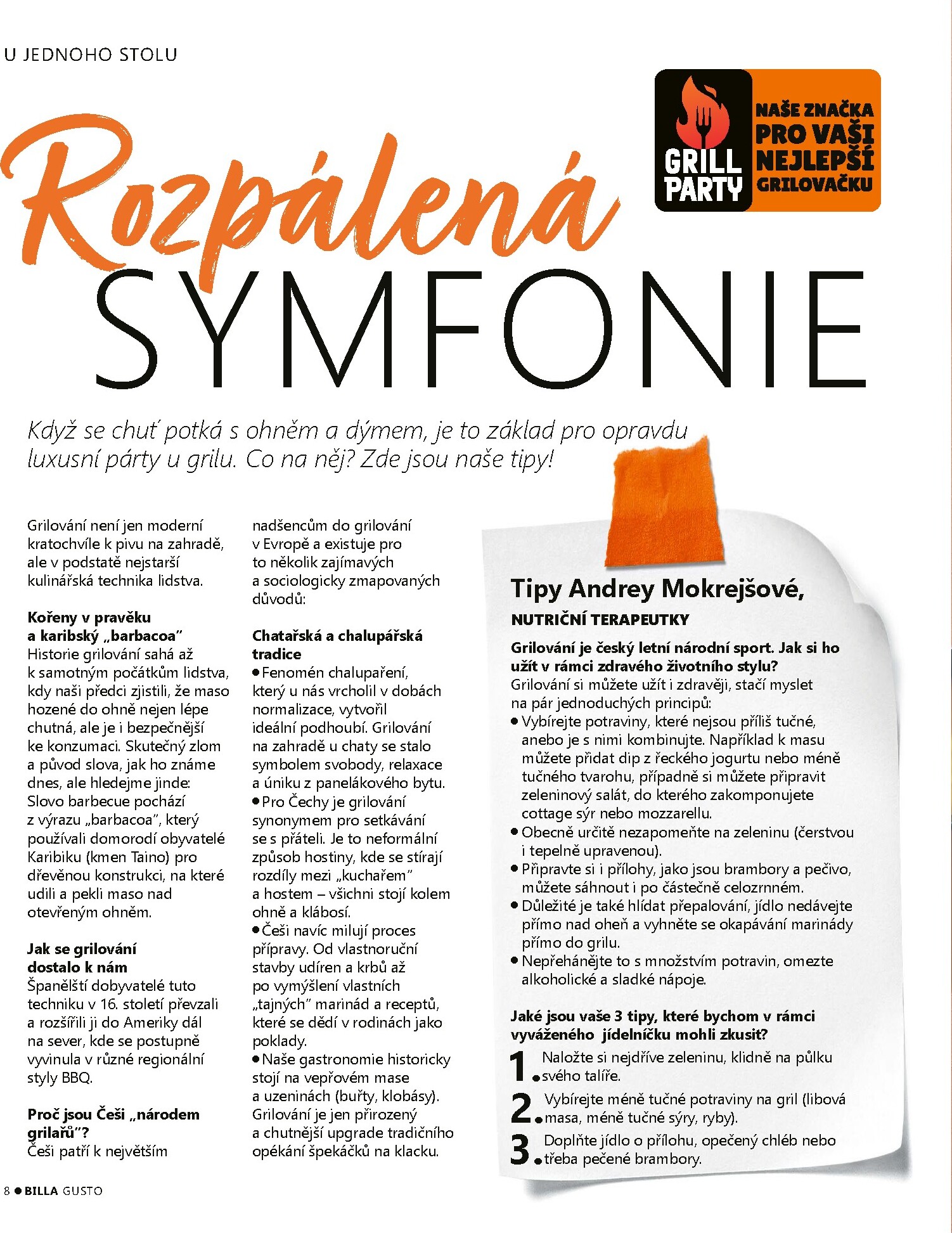 billa - Aktuální Billa - Gusto magazín leták platný od pondělí 01.06.2026 do úterý 30.06.2026 - page: 8