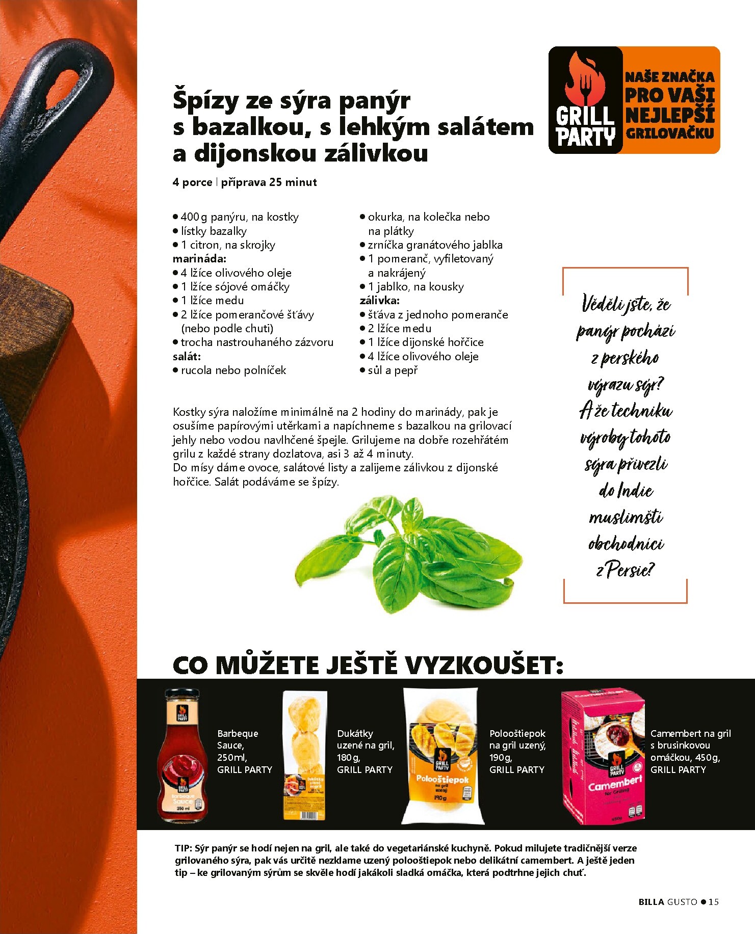 billa - Aktuální Billa - Gusto magazín leták platný od pondělí 01.06.2026 do úterý 30.06.2026 - page: 15