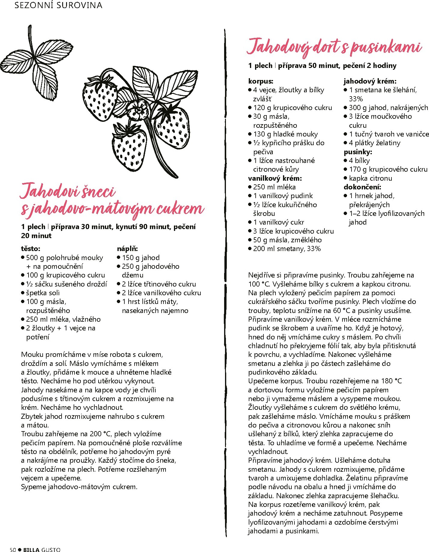 billa - Aktuální Billa - Gusto magazín leták platný od pondělí 01.06.2026 do úterý 30.06.2026 - page: 50