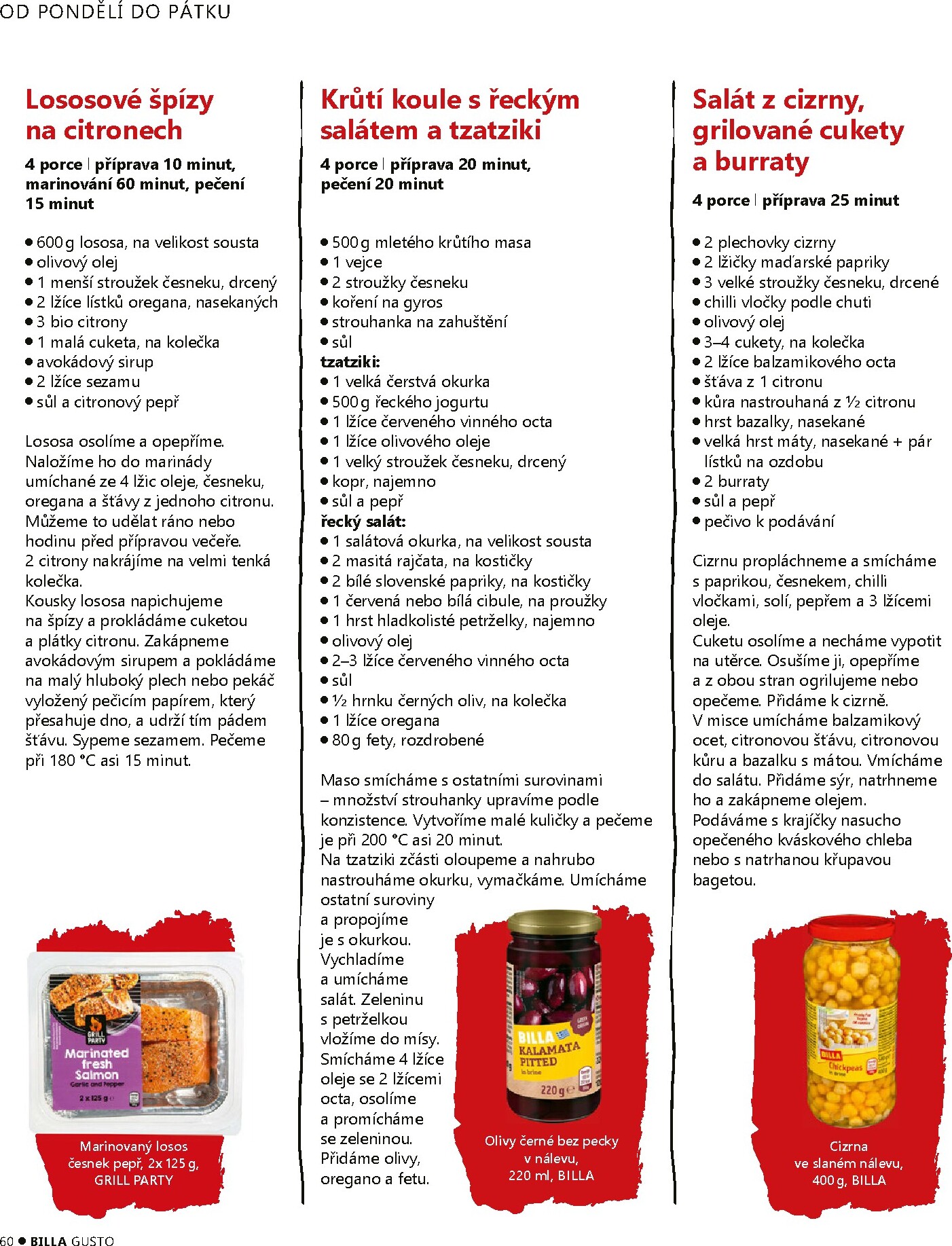 billa - Aktuální Billa - Gusto magazín leták platný od pondělí 01.06.2026 do úterý 30.06.2026 - page: 60