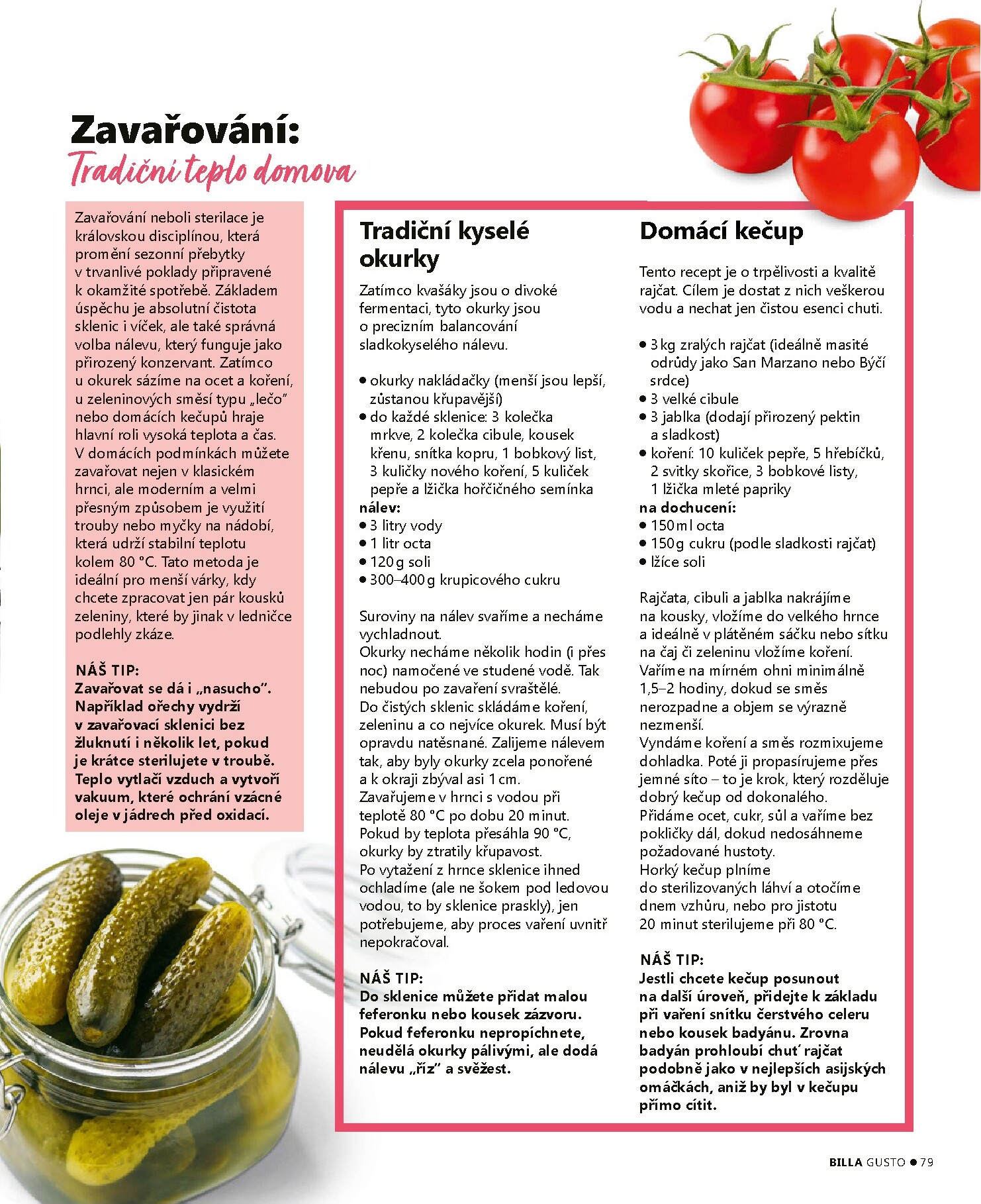 billa - Aktuální Billa - Gusto magazín leták platný od pondělí 01.06.2026 do úterý 30.06.2026 - page: 79