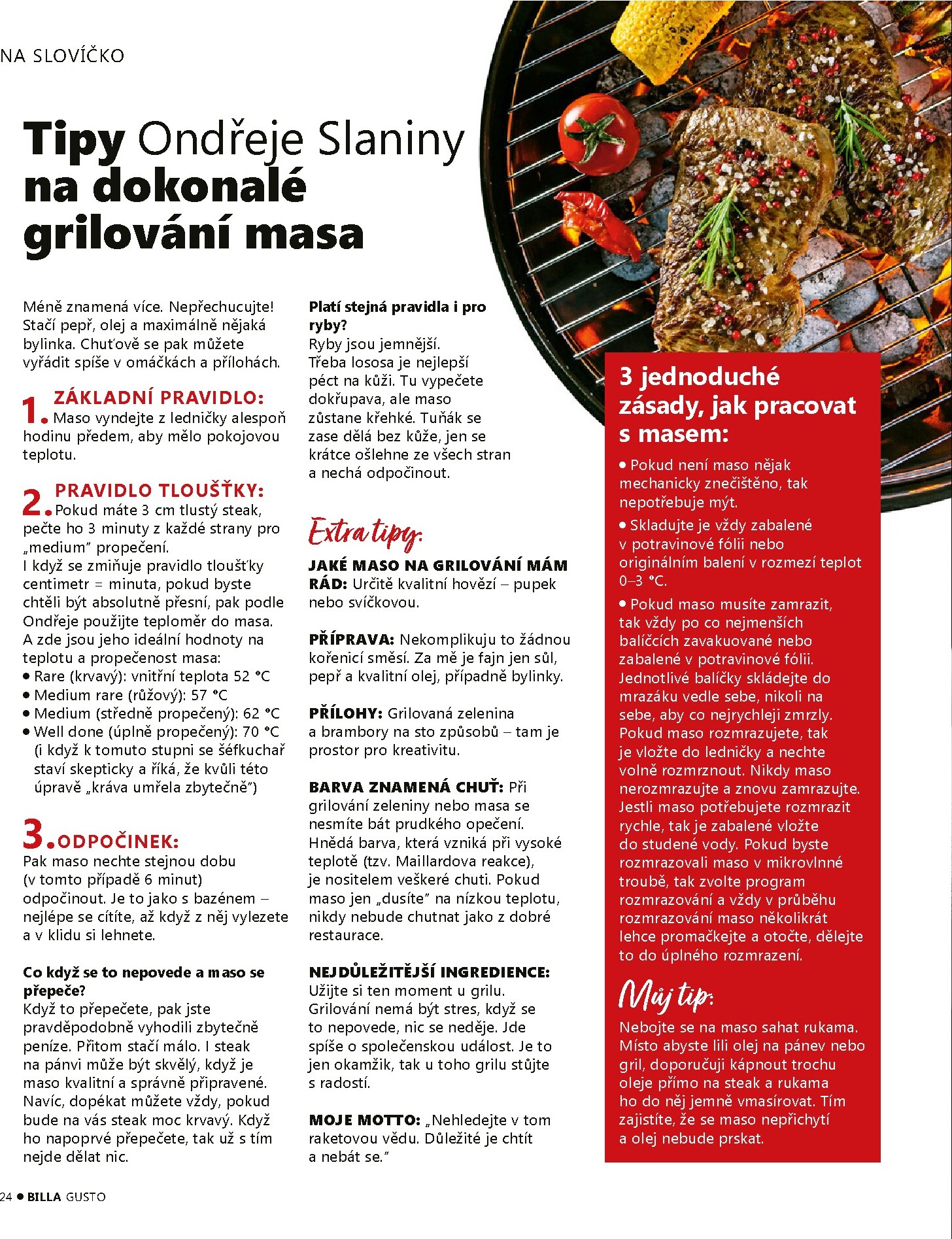 billa - Aktuální Billa - Gusto magazín leták platný od pondělí 01.06.2026 do úterý 30.06.2026 - page: 24